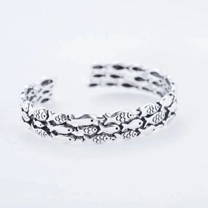 NWOT Sterling Silver .925 Unisex Fisherman Cuff Bracelet
